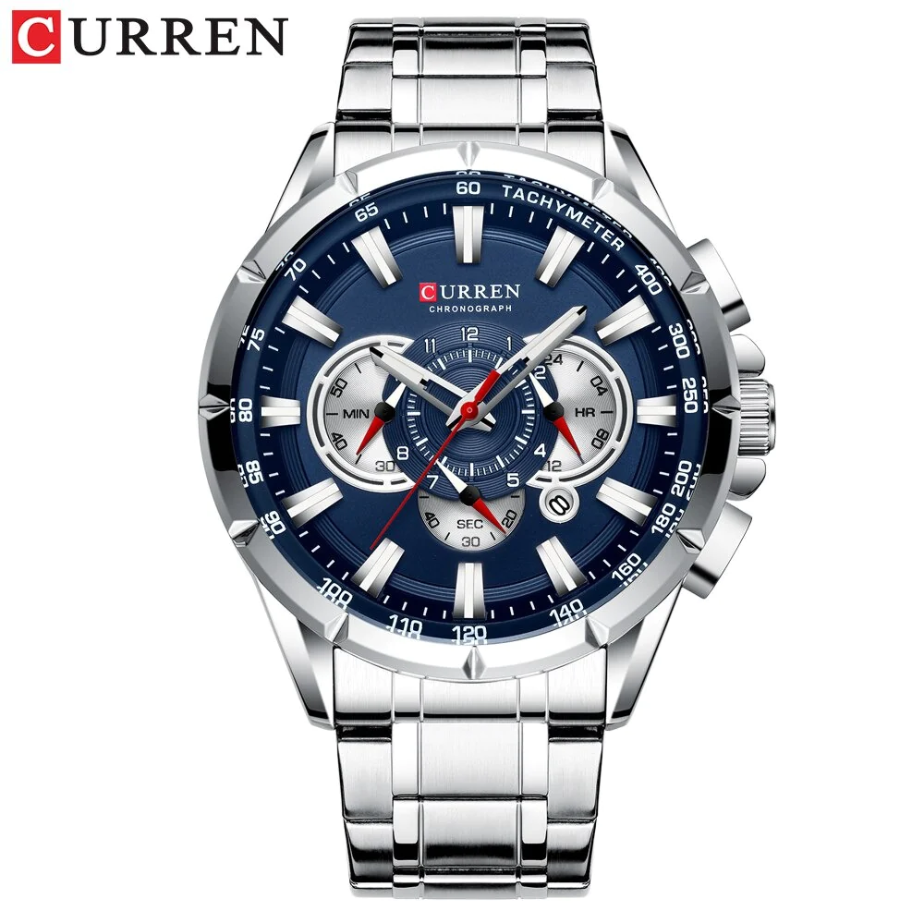 Reloj Curren 8363 de acero inoxidable: Elegante y potente en cada detalle