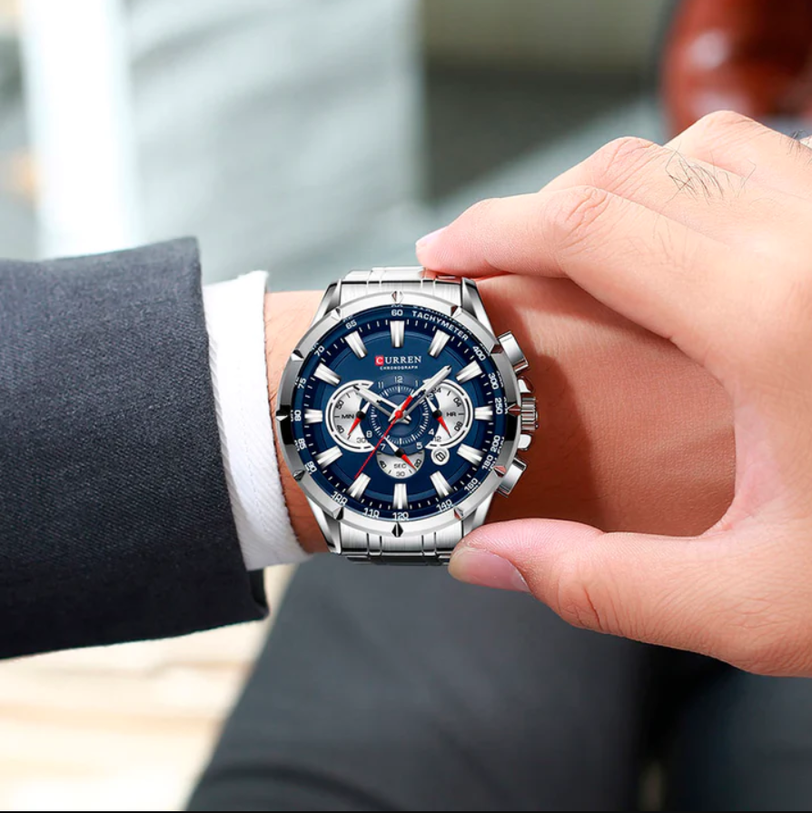 Reloj Curren 8363 de acero inoxidable: Elegante y potente en cada detalle